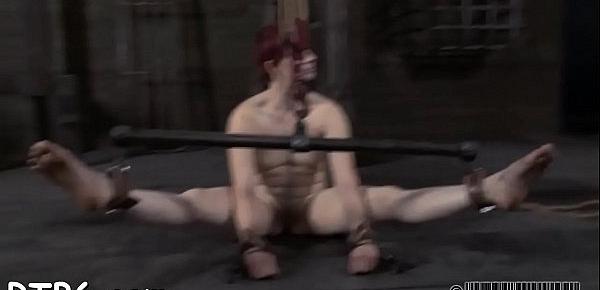  Enjoyable playgirl is made to devour anal output during torture